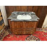 Designer Bespoke And Handcrafted Bathroom Vanity Units And Handwash Basin With Luxury Faucet Taps By
