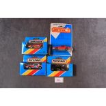 4x Matchbox Pontiac Firebirds, Comprising Of No 51 Mint Red Body On Opened Blister Card, Mint No