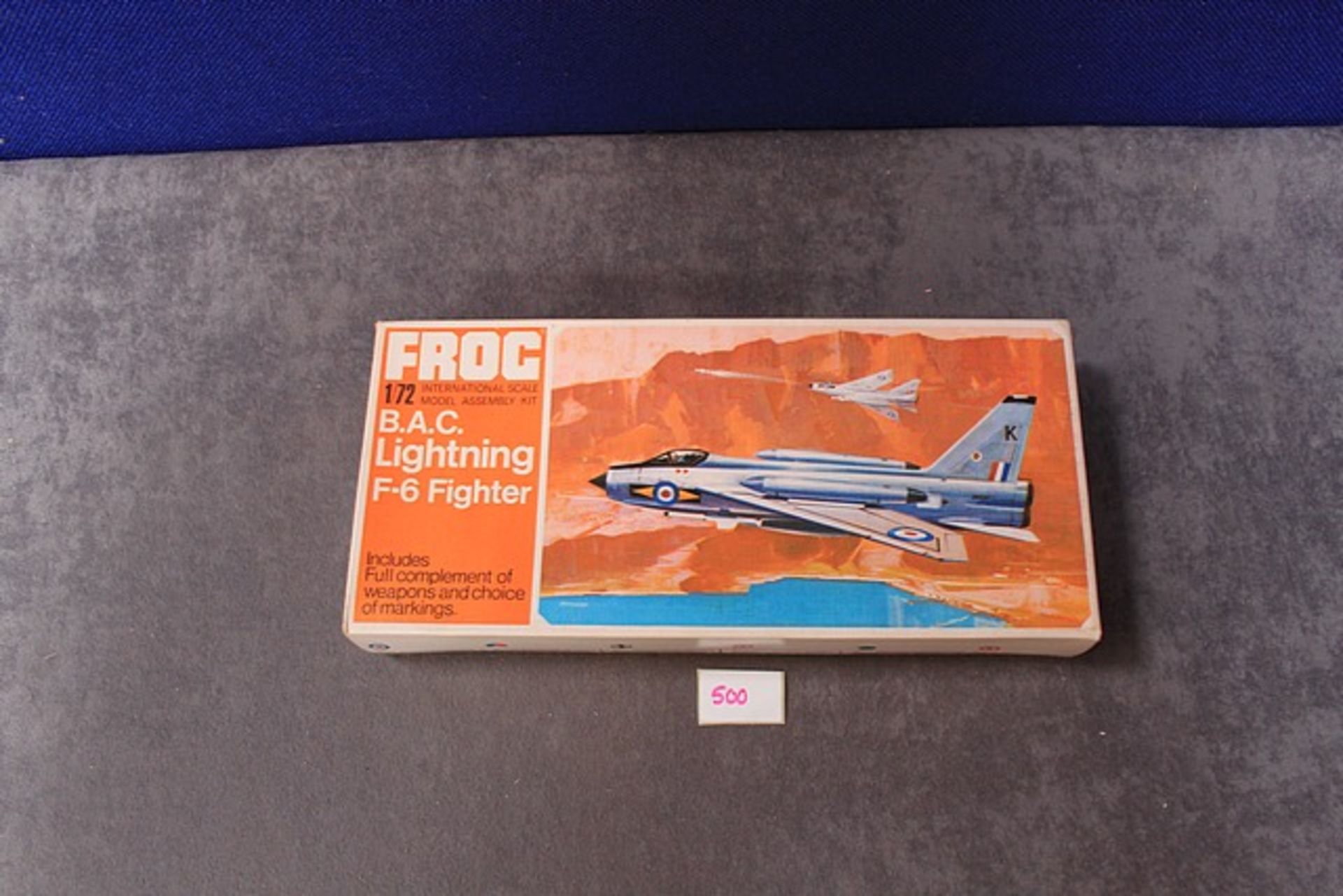 Frog Authentic Scale 1/72 Models Cat No F266 BAC Lightning F-6 Fighter with instructions in box