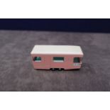 Mint Matchbox Series A Lesney Product Diecast # 23 Trailer Caravan in pink with fine black tread