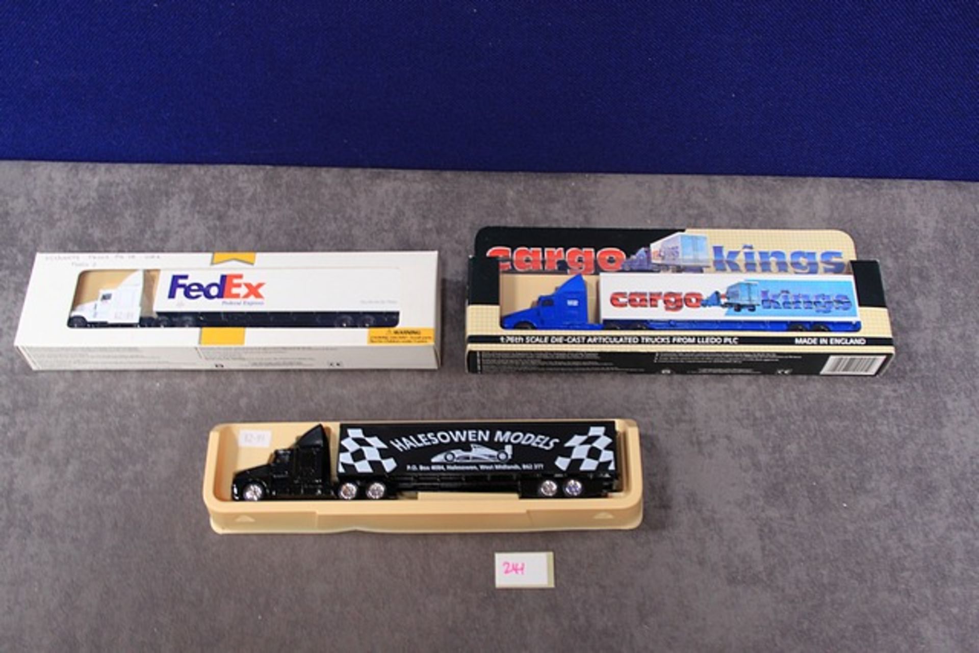 3x Lledo PLC Cargo Kings Diecast Lorries All In Individual Boxes, Comprising Of; Cargo