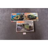 3x Matchbox Model Kits, Scale 1/72 2 Colours With Instructions And On Sprues In Individual Boxes,