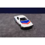 Dinky Toys Diecast # 207 Triumph TR7 Rally In White Blue And Red With Racing Number 8 In Excellent