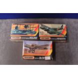 3x Matchbox Model Kits, Scale 1/72 2 Colours In Individual Boxes That Are Still Sealed, Comprising