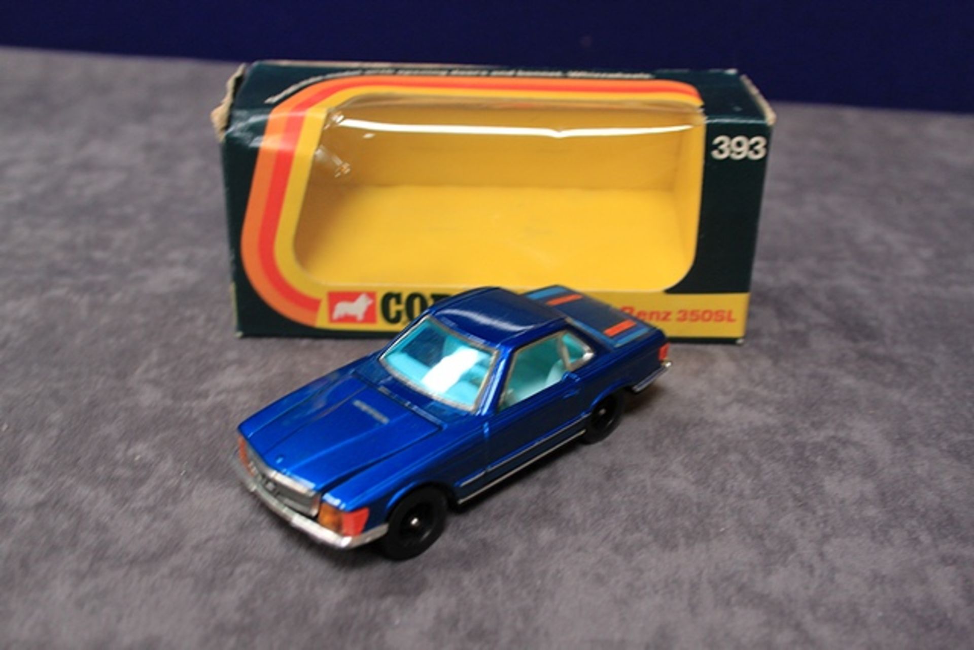 Corgi Diecast Number 393 Mercedes Benz 350 SL With Very Good Box - Image 2 of 3