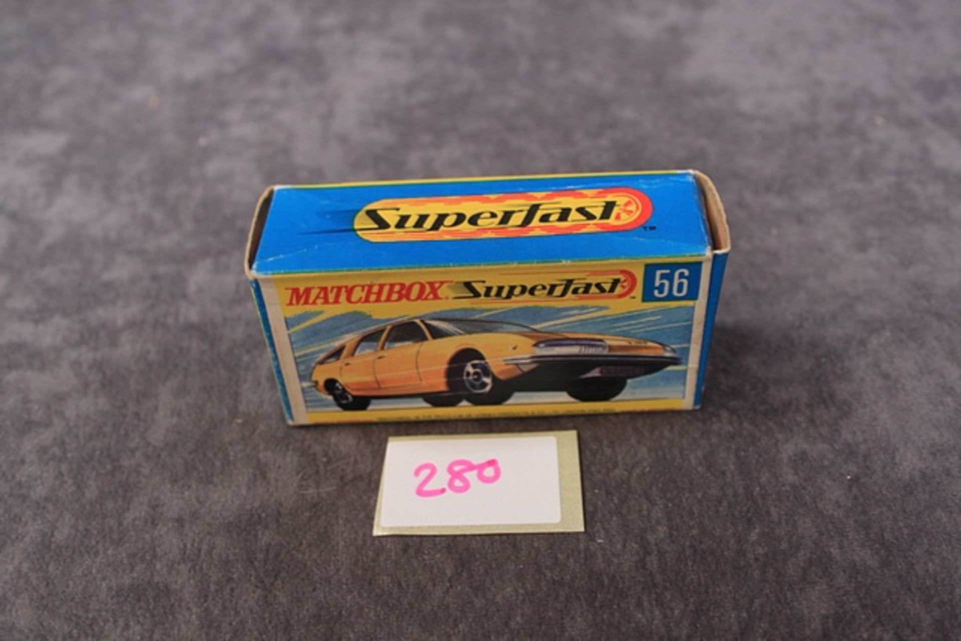 Mint Matchbox Superfast Diecast # 56 BMC 1800 Pinnfarina In Metallic Gold In Excellent Box - Image 3 of 3