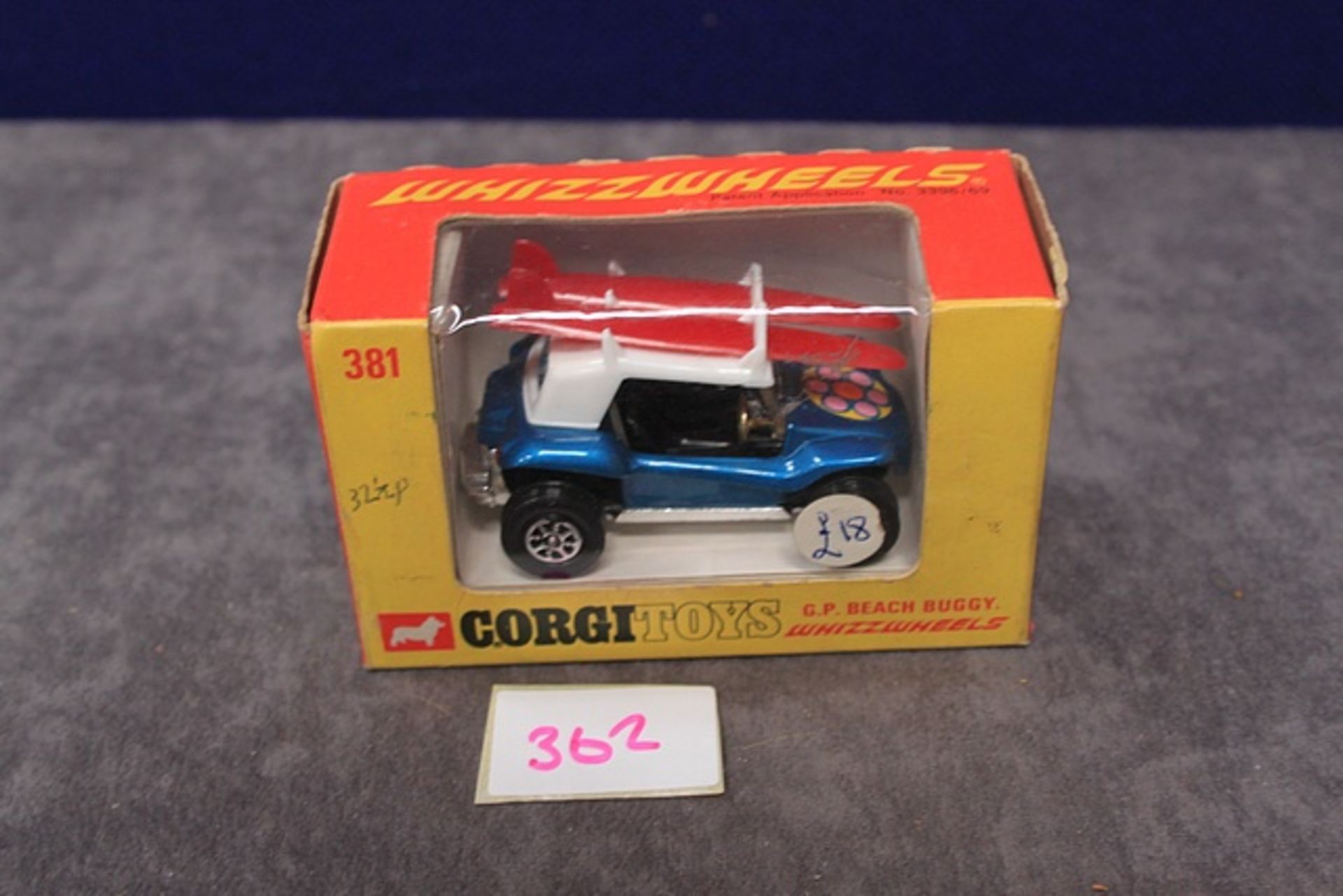 Mint Corgi Toys Diecast Whizzwheels # 381 GP Beach Buggy With Excellent Box - Image 3 of 3