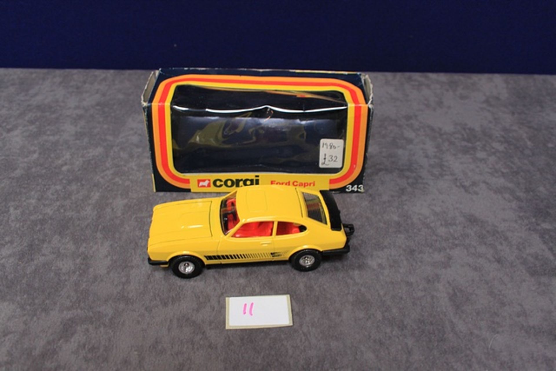 Corgi Diecast Number 343 Ford Capri With Excellent Box - Image 3 of 3