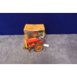 Mettoy Playthings rare wind up tin Happy Hayseed and his bucking Tractor Article no 6430 in box
