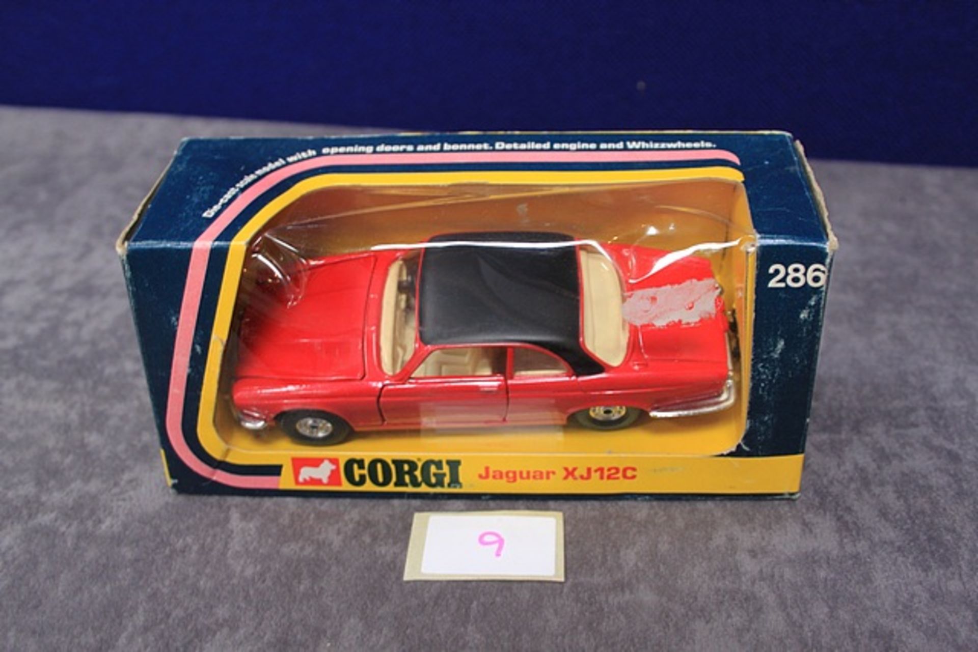 Corgi Diecast Number 286 Jaguar XJ12C With Excellent Box - Image 3 of 3