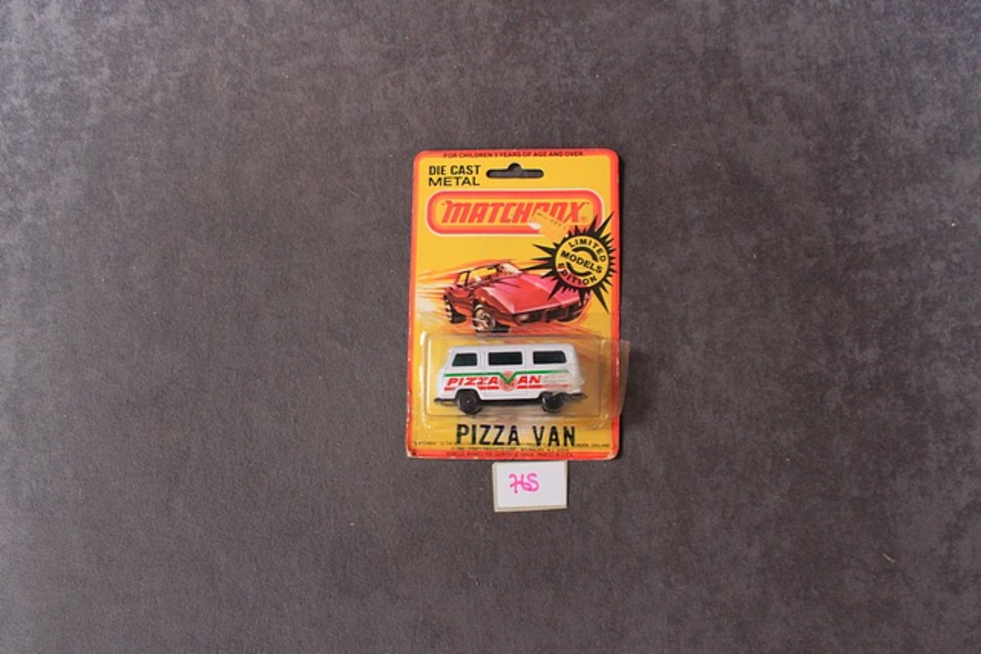 Matchbox Diecast Pizza Van On Original Card But Opened