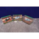 3x Corgi Classic Models Diecast Cars, Comprising Of; D735 Austin Healey 3000, D734 Austin Healey