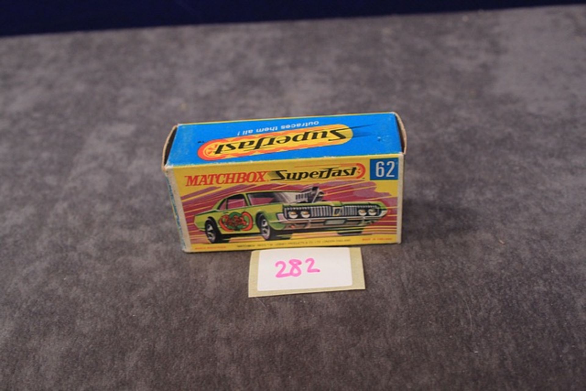 Mint Matchbox Superfast Diecast # 62 Rat Rod Dragster In Firm Box - Image 3 of 3