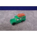 Near Mint Matchbox Series A Lesney Product Diecast # 12 Safari Land Rover In Dark Green And Brown