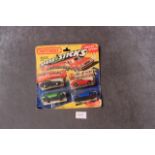 Matchbox Speed Sticks Customizing Kit With 4 Diecast Cars Complete On Original Card But Some Storafe