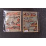 2 x comic issues Comic Adventures Soloway, 1940 Series #V2/#2 Ace Rogers and Comic Adventures