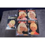5x Diana For Girls Books 1965, 1966, 1968, 1969, 1970