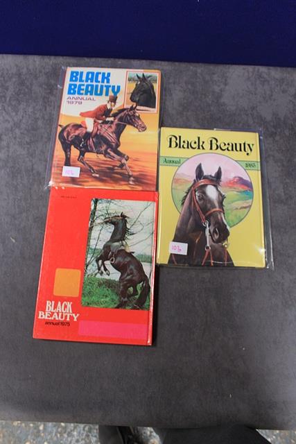 3x Black Beauty Annuals 1975, 1979, 1985