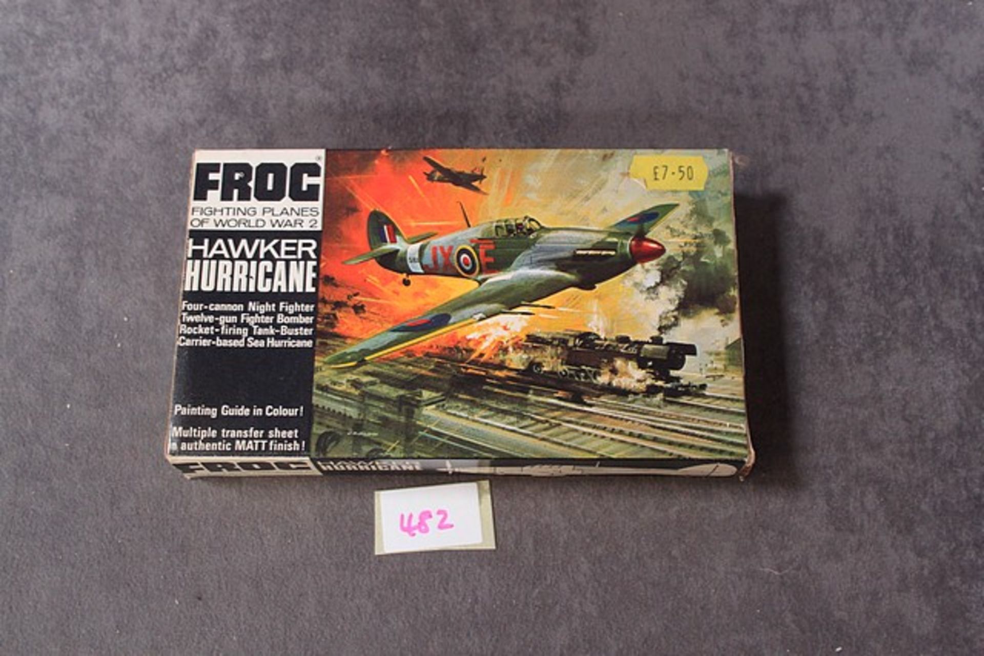 Frog Authentic Scale Models Cat No F188 Hawker Hurricane with instructions in box