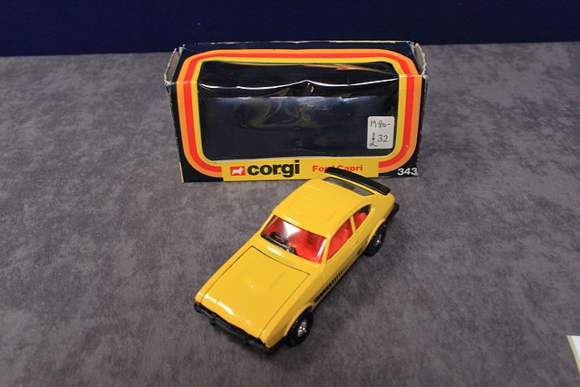 Corgi Diecast Number 343 Ford Capri With Excellent Box