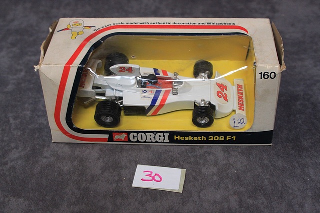 Corgi Diecast Number 160 Hesketh 308 Formula 1 Racing Car With Very Good Box - Image 2 of 3