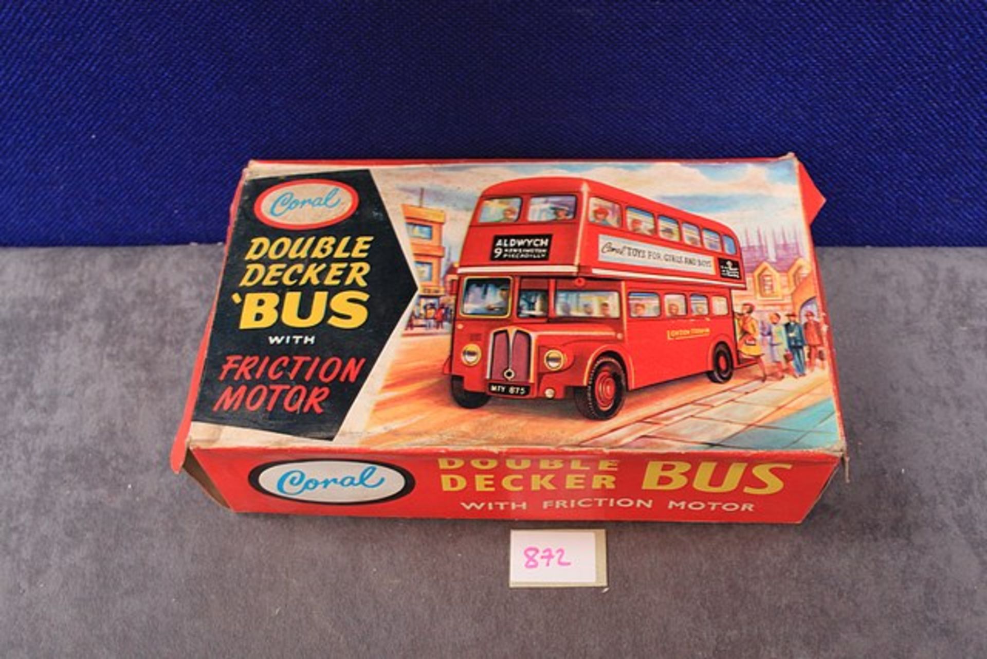 Carol Double Decker Bus With Friction Motor In Box - Image 2 of 2