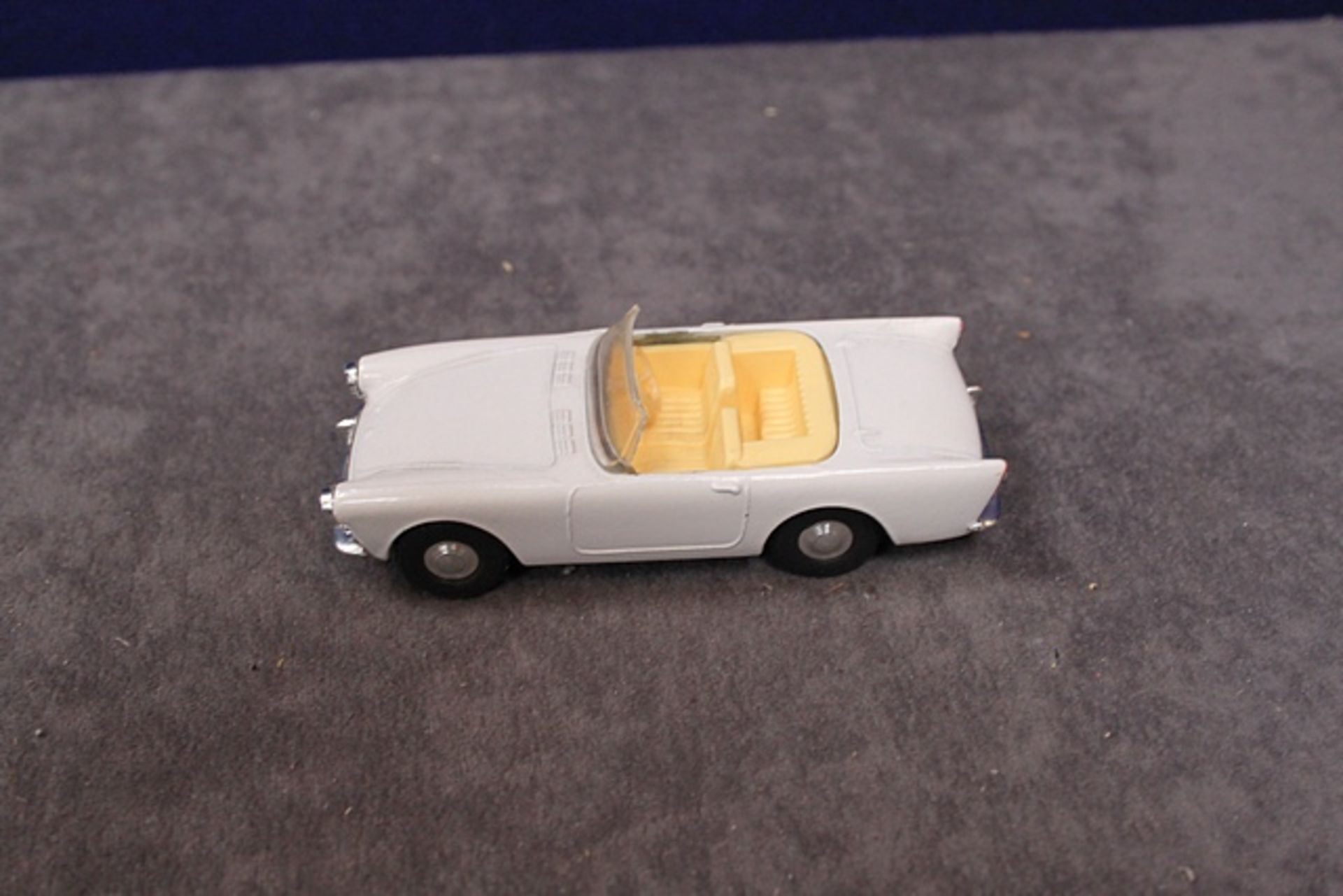 Mint Model Spot On Diecast # 191 Sunbeam Alpine Convertible in White With Leaflet In Excellent