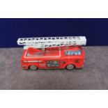 S.H. HORIKAWA (Japan) Battery Operated Fire Engine with Mystery Action in box