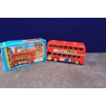 China Toys MF844 Tin Friction Powered Double Decker Bus In Box