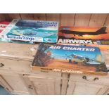 3x Boxed Board Games, Comprising of; Air Charter, Bermuda Triangle, Airways