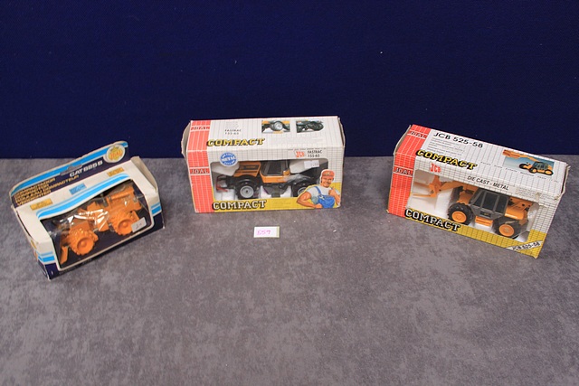 3x Joal Diecast Construction Vehicles All In Own Boxes, Comprising Of; # 195 JCB Tractor Fastrac - Image 4 of 5