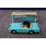 Mint Model Spot On Diecast # 191/1 Sunbeam Alpine Hardtop Light Blue With Black Roof With Leaflet In