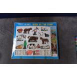 Blue Box (Hong Kong) Plastic Toys Series # 77715 Home On The Farm 26 Pieces In Box With Original