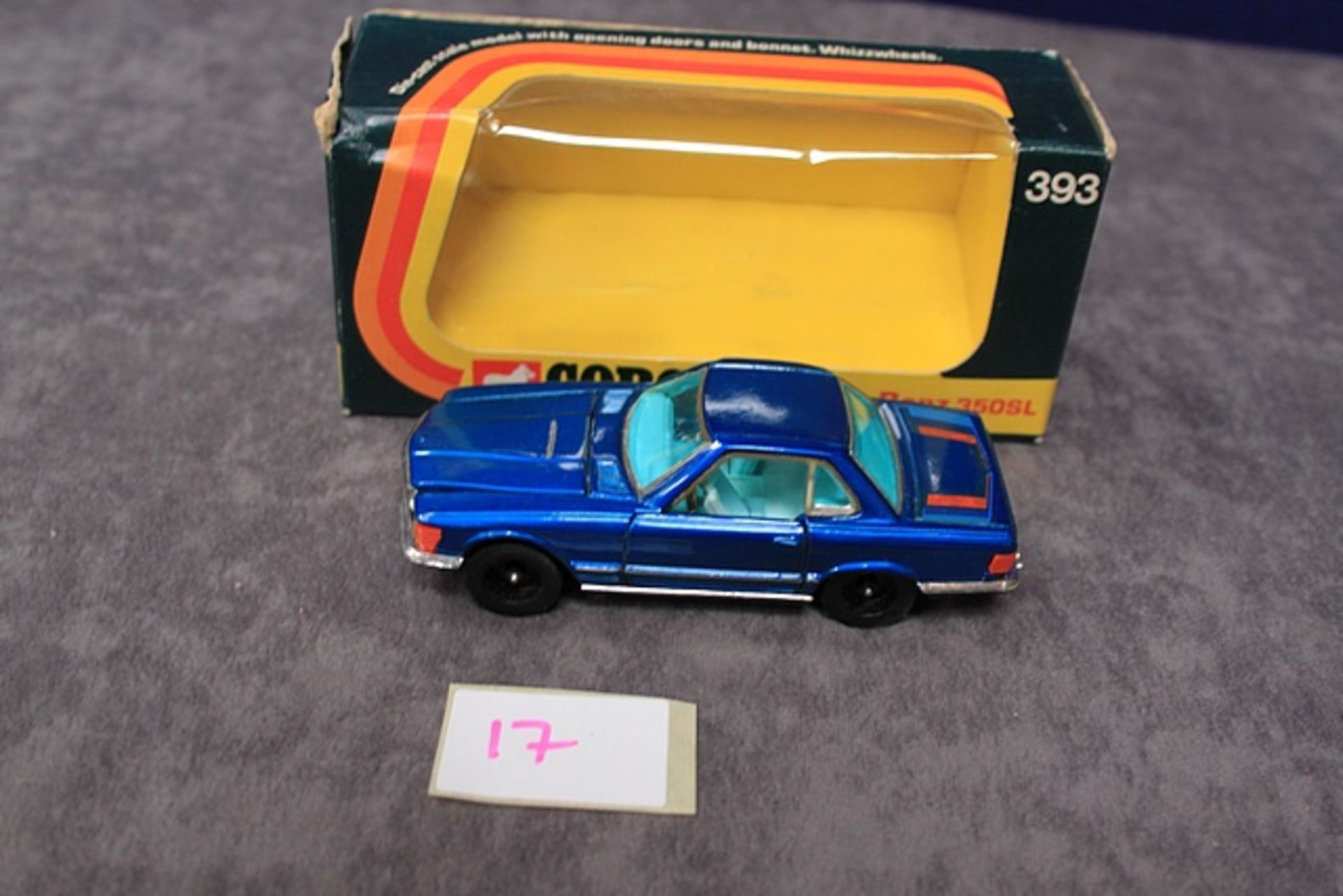 Corgi Diecast Number 393 Mercedes Benz 350 SL With Very Good Box - Image 3 of 3