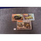 3x Matchbox Model Kits, Scale 1/72 2 Colours With Instructions And On Sprues In Individual Boxes,