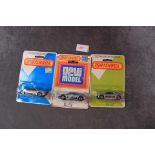 VERY RARE 3x Matchbox 52 BMW M1 All On Opened Cards, Comprising Of; 2 With Clear Glass And One