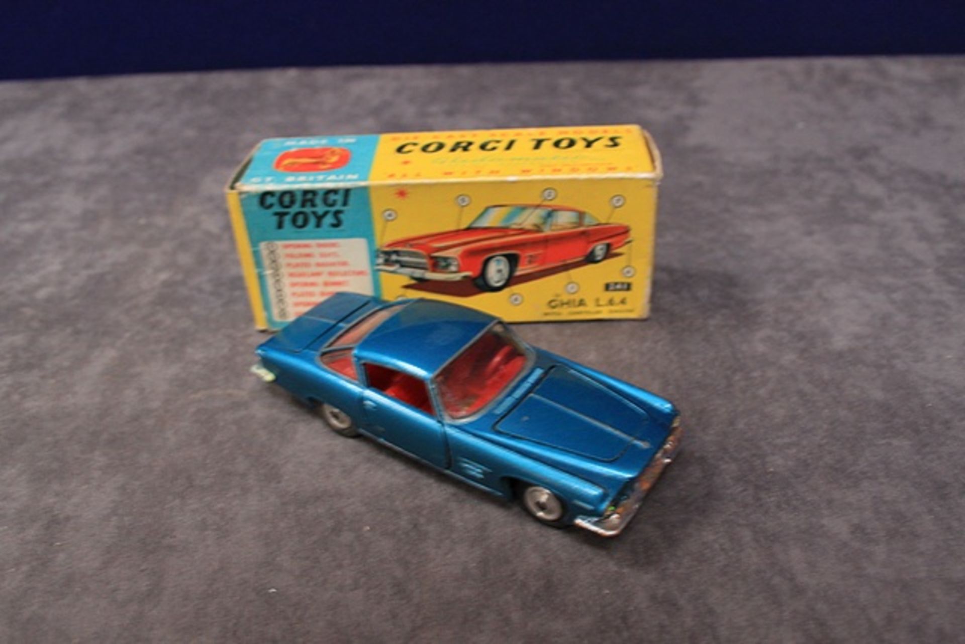 Corgi Diecast # 241 Ghia L 6.4 With Box