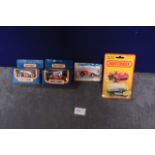 4x Matchbox Racer Models, Comprising Of; No51 Mint Midnight Magic On Opened Card, No 35 Fandango