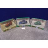 3x Corgi Classic Models Diecast Cars, Comprising Of; D980 Ford Popular Van, D702 Morris Minor