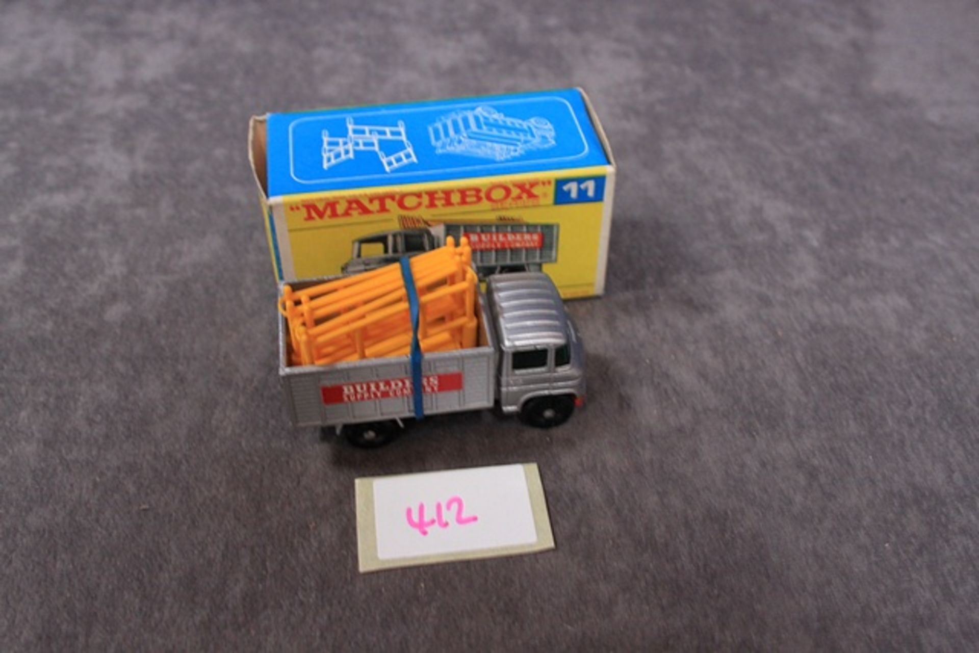 Mint Matchbox Series A Lesney Product Diecast # 11 Scaffolding Truck With Crisp Box - Image 3 of 3