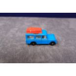Near Mint Matchbox Series A Lesney Product Diecast # 12 Safari Land Rover In Bright Blue &Red/
