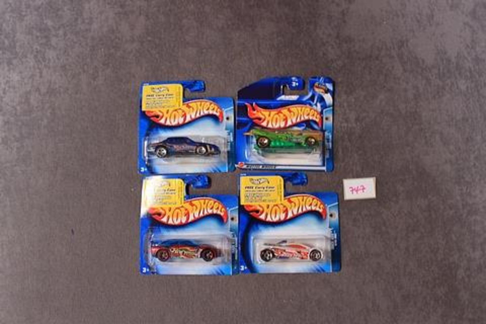 4x Hotwheels Track Aces Comprising Of; Sling Shot, Pontiac Rageous, Chevy, Turbo Flame
