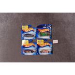 4x Hotwheels Track Aces Comprising Of; Sling Shot, Pontiac Rageous, Chevy, Turbo Flame