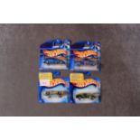 4x Hotwheels Pride Rides Comprising Of; Mutang 1968, Corvette Sting Ray, Honda Civic, La Troca