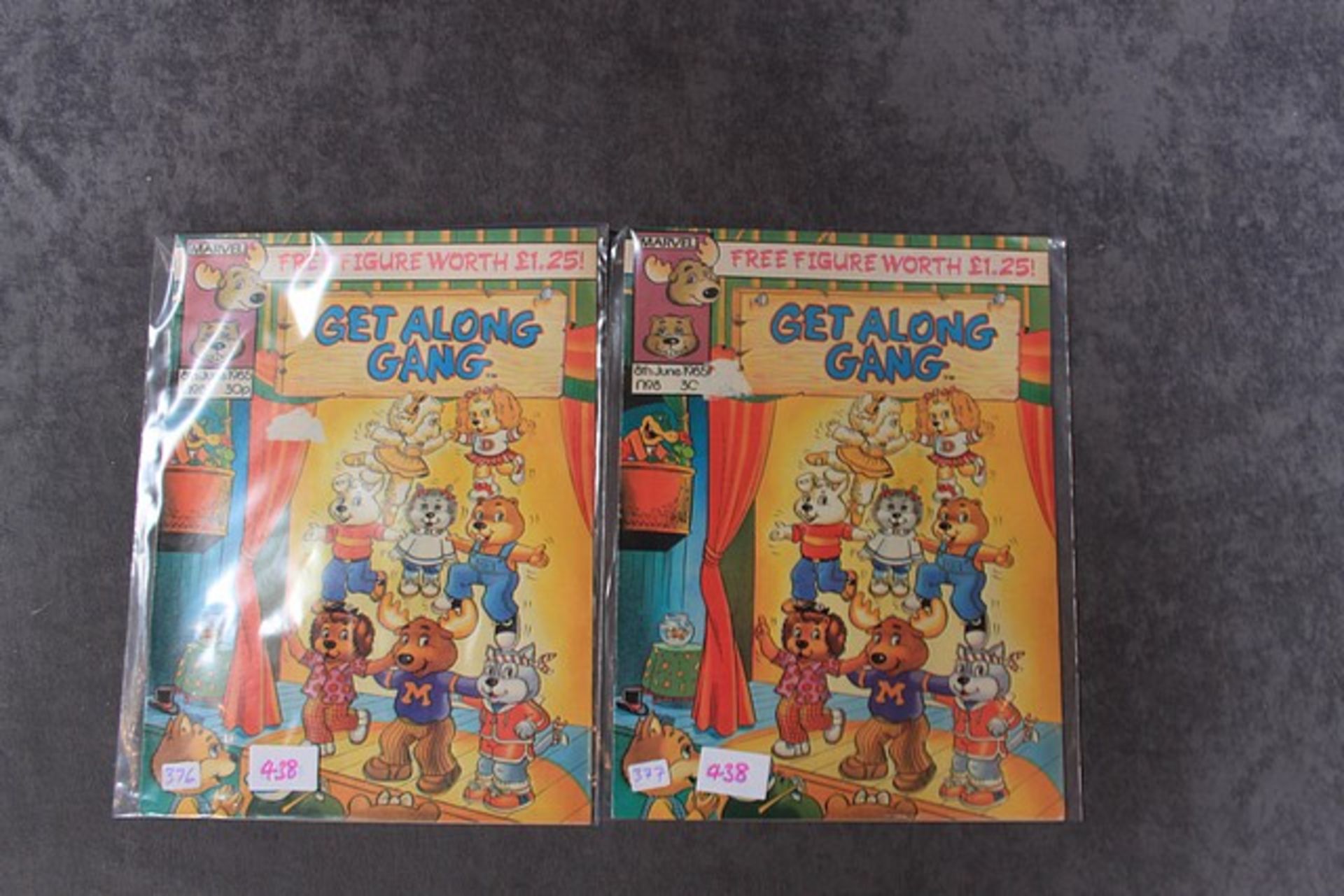 2 x comics The Get Along Gang #8 (8 June 1985) Marvel UK, 1985 Series In Talent for toruble