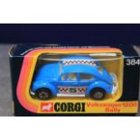 Corgi Toys diecast #384 VW 1200 Rally in Blue in box
