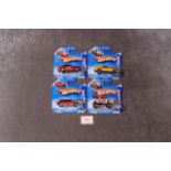 4x Hotwheels Comprising Of; Classic Nomad, '92 Ford Mustang, Custom Ford Bronco, '69 Pontiac GTO