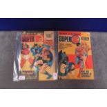 2 x Super DC Thorpe & Porter, 1969 Series Vintage Comics Comprising Of Super DC #7 And Super DC #8