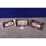 3x Trofeu (portugal) 1/43 scale boxed diecast rally cars, comprising of: Toyota Celica GT 4 with