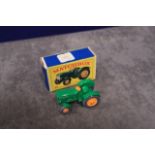 Mint Matchbox A Lesney Product #50 John Deere Lanz Tractor with green body, yellow hubs and grey